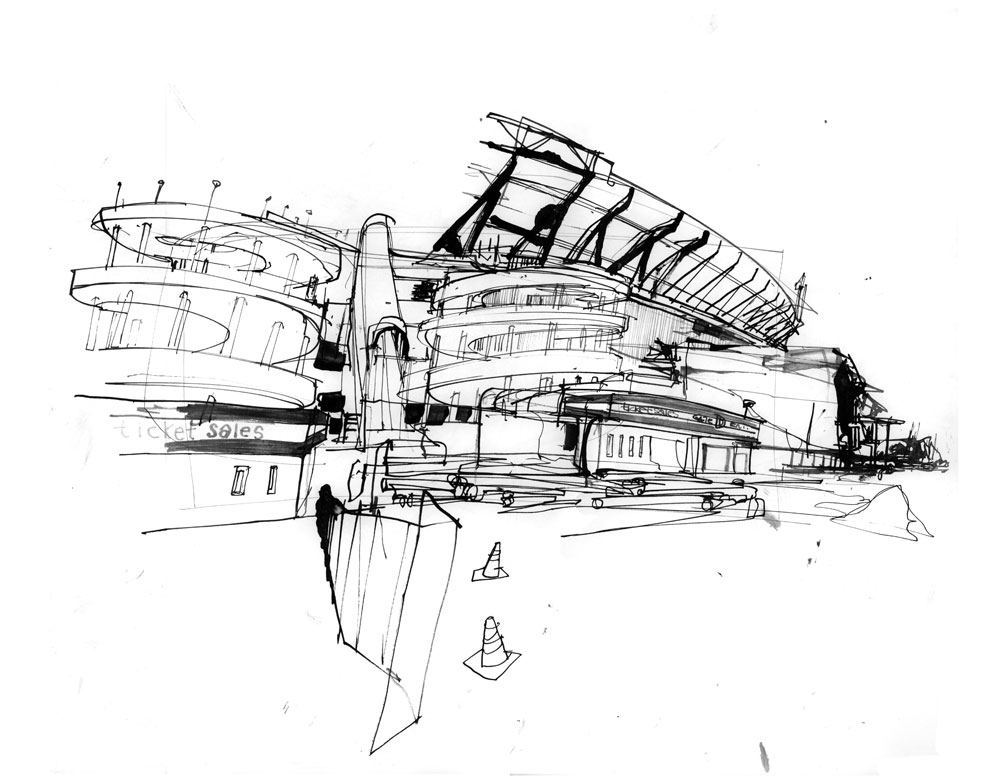 Drawings Of Stadiums